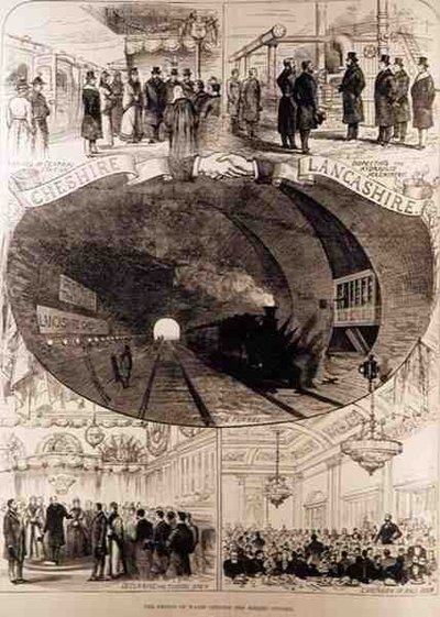 The Prince of Wales Opening the Mersey Tunnel by English School